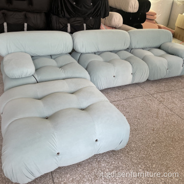 Divano modulare comodo divano da boucle resistente